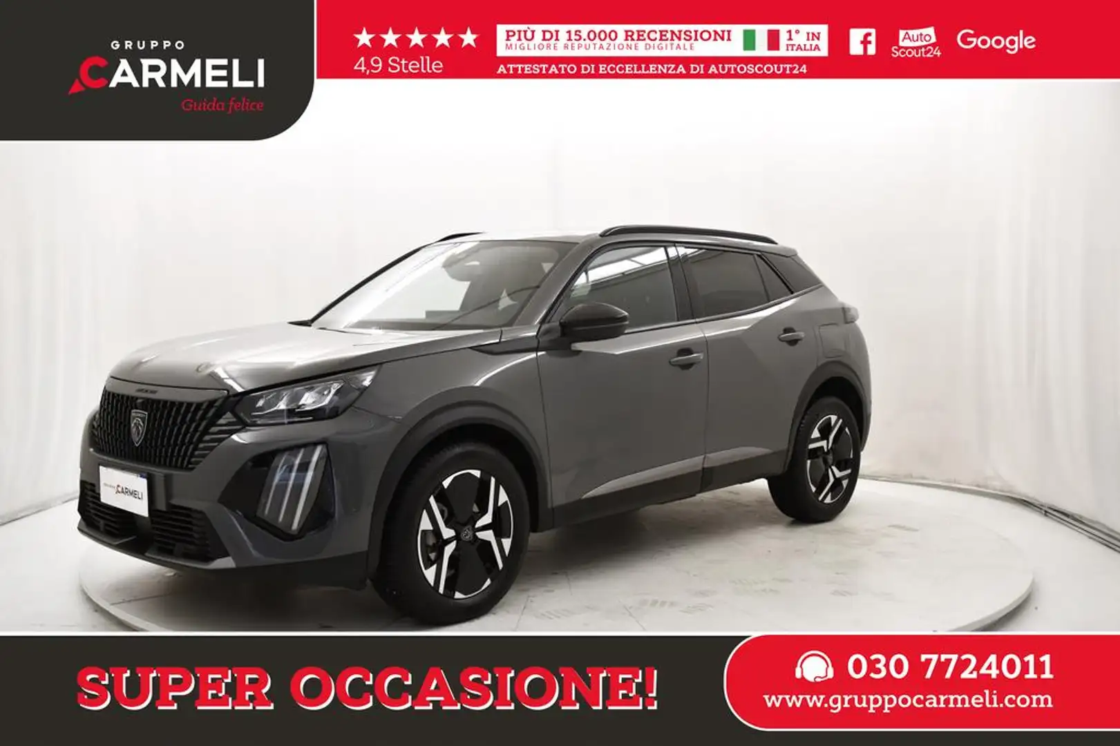 Peugeot 2008 1.2 puretech Allure s&s 100cv Gris - 1