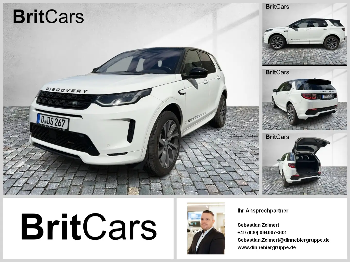 Land Rover Discovery Sport P250 R-Dynamic HSE Panodach,Navi Weiß - 1