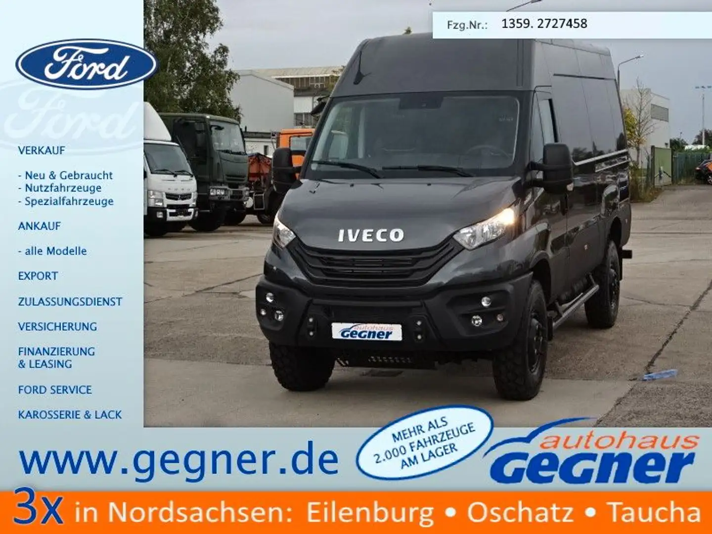 Iveco Daily Kasten 55S18HA8 V WX Navi 4x4 Grau - 1