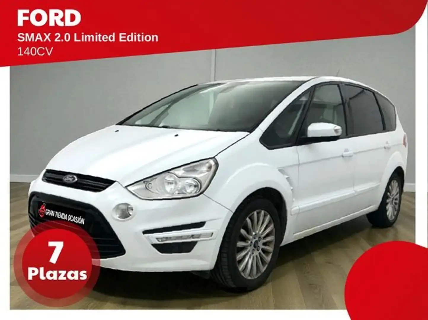 Ford S-Max 2.0TDCI Limited Edition 140 Weiß - 1