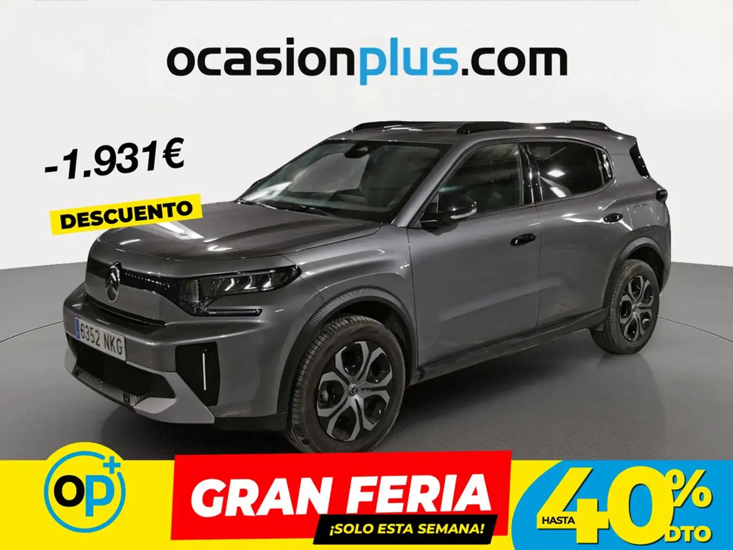 Citroen C3 Aircross Hybrid Plus e-DCS6 145 Gris - 1