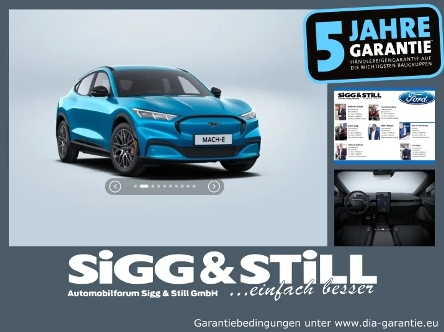 Ford Mustang Mach-E Premium AWD IACC*360°*BLIS*B&O Blau - 1