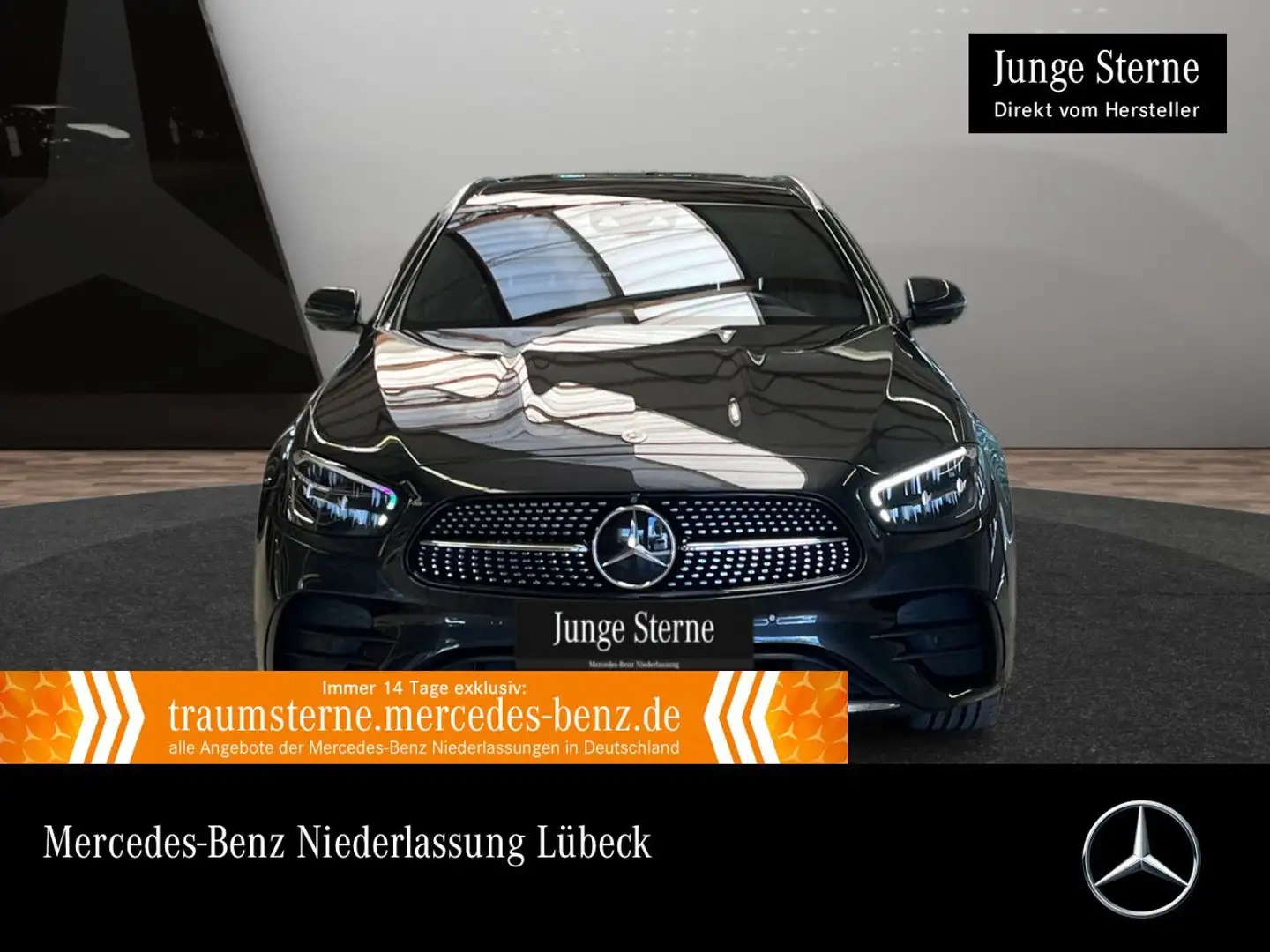 Mercedes-Benz E 300 de T 4M AMG+PANO+360+AHK+LED+FAHRASS+KEYLESS Grau - 1