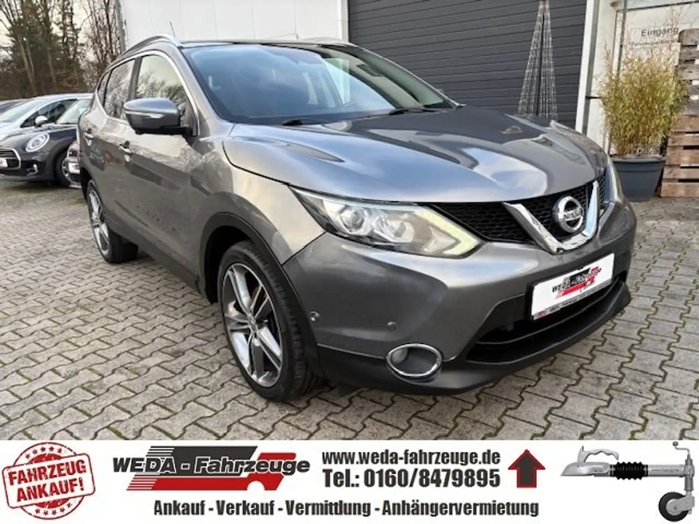 Nissan Qashqai Tekna - 1. Hand - Pano - LED - Leder - HU NEU Gris - 1