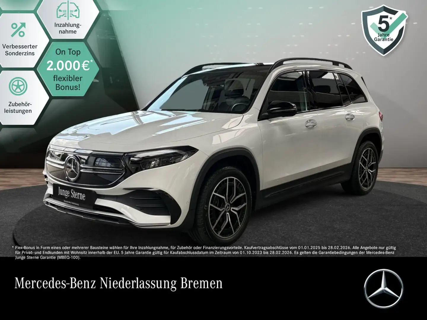 Mercedes-Benz EQB 300 4M AMG+NIGHT+19"+PLUS-PAKET+PANO+360 Weiß - 1