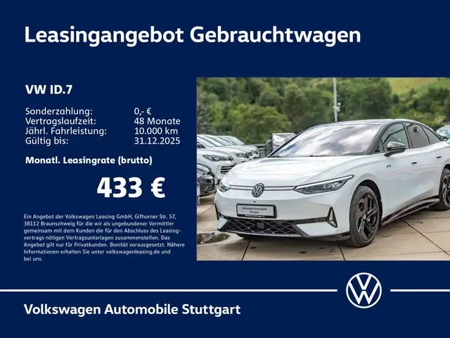 Volkswagen ID.7 GTX Navi Kamera LED AHK ACC SHZ AR-Head-up-