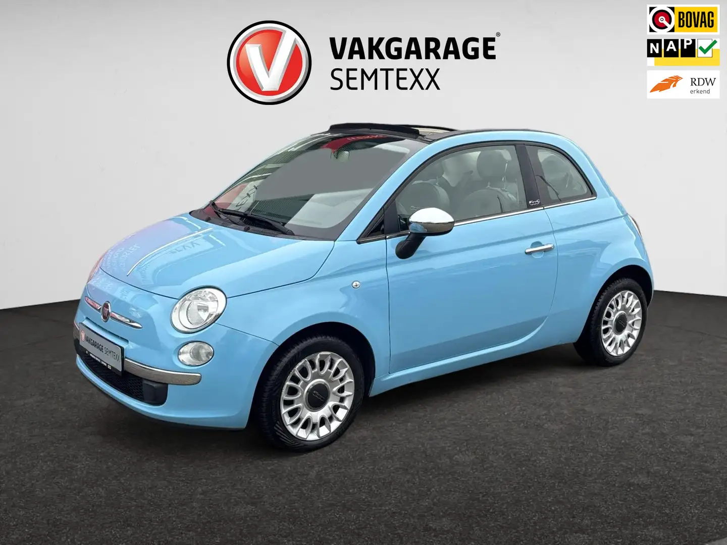 Fiat 500C 1.0 TwinAir Pop Cabrio | Airco | Radio/CD | Parkee Blau - 1