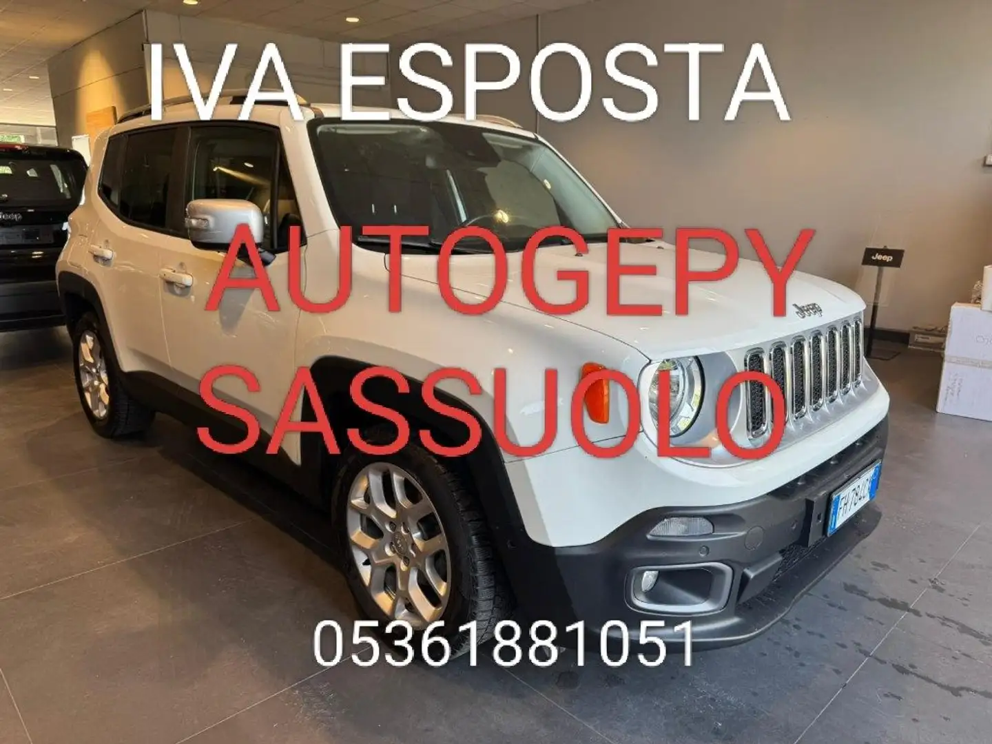 Jeep Renegade 1.6 Mjt120CVLimited AUTOGEPY SASSUOLO Bianco - 1