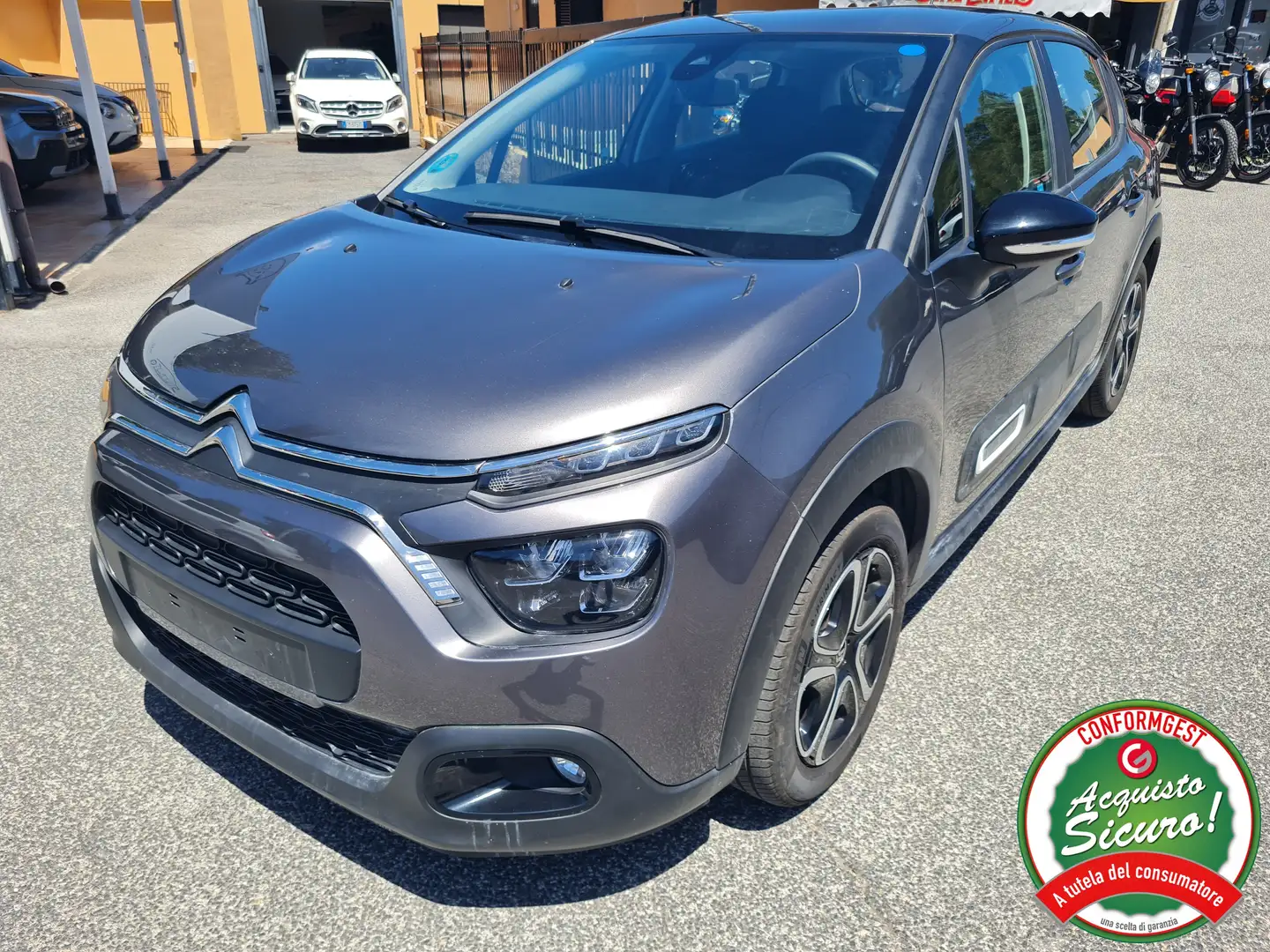 Citroen C3 1.2 Plus 83cv *NAVI*CARPLAY*PDC*BLUETOOTH* Grigio - 2