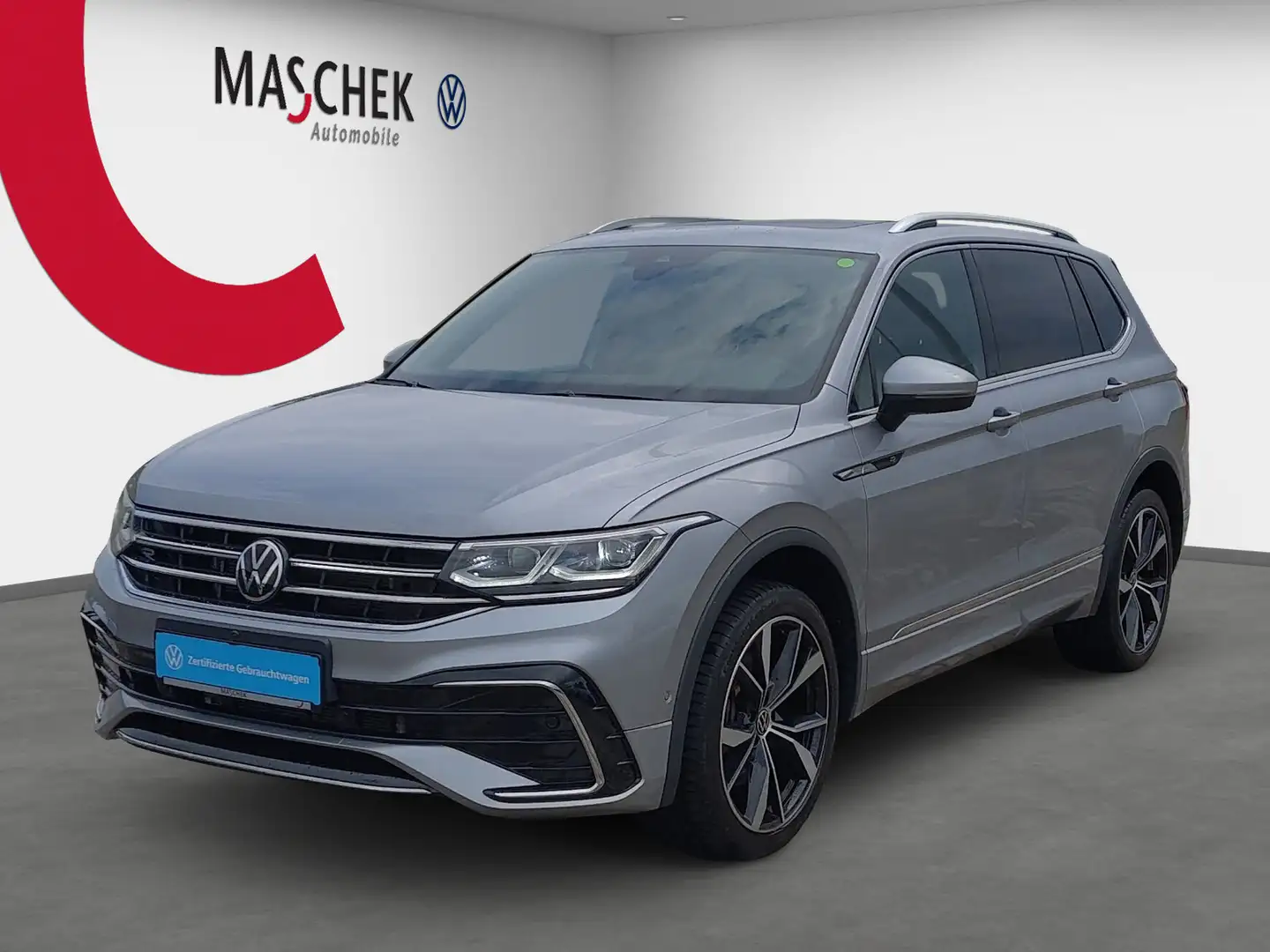 Volkswagen Tiguan Allspace R-Line 2.0 TDI 4M DSG AHK Standh Pano DCC Area Vie Silber - 1