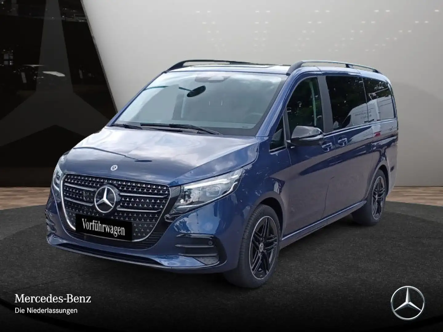 Mercedes-Benz V 300 d 4M AVANTGARDE+Allrad+AMG+9G+AHK+Navi+DIS Bleu - 2