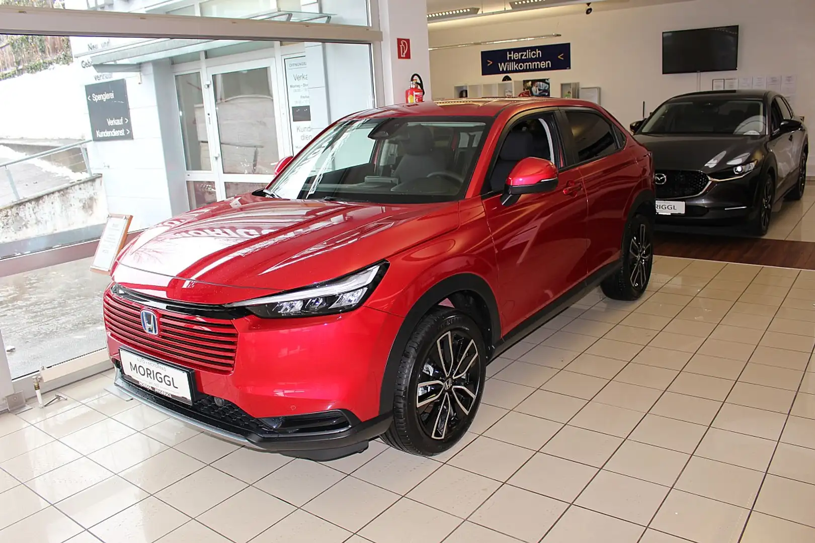 Honda HR-V 1,5 i-MMD Hybrid 2WD Elegance Aut. Selbstladend Rot - 1