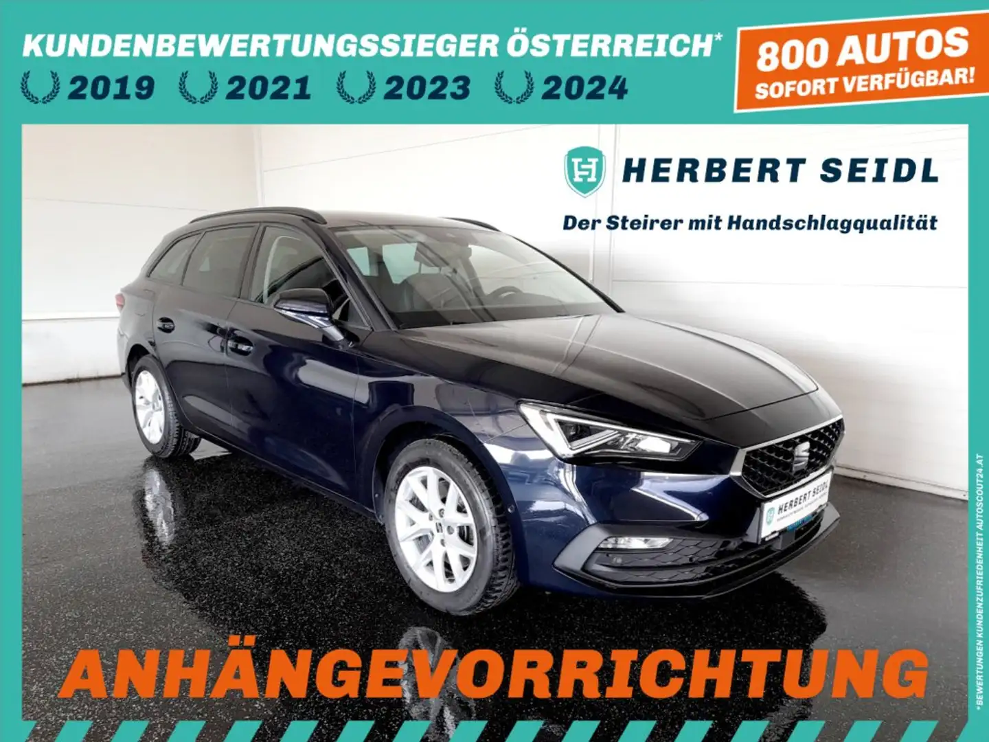SEAT Leon ST STYLE 2,0 TDI DSG *VOLL-LED / NAVI / VIRTUELL / AHV & KAMERA / ACC / MEMORY SPORTSITZE / BEATS* Blau - 1