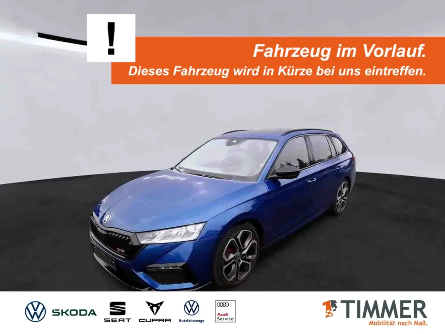 Skoda Octavia Combi 2.0 TDI DSG RS +AHK +CANTON +PANO +HuD +MAT Blau - 1