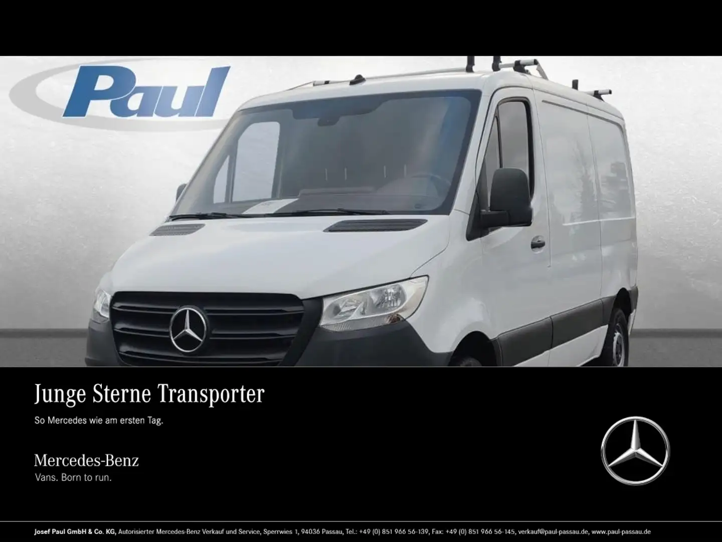 Mercedes-Benz Sprinter 214 CDI KA FWD L1 Klima+AHK+3-Sitze Bianco - 1
