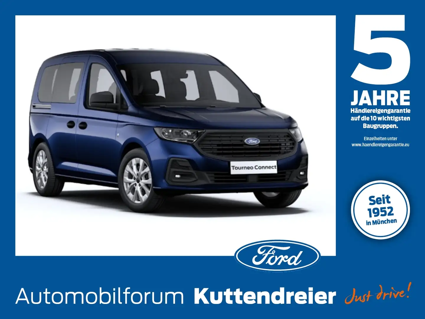 Ford Tourneo Connect Trend 2.0I NAVI*PDC*APPLINK Bleu - 1