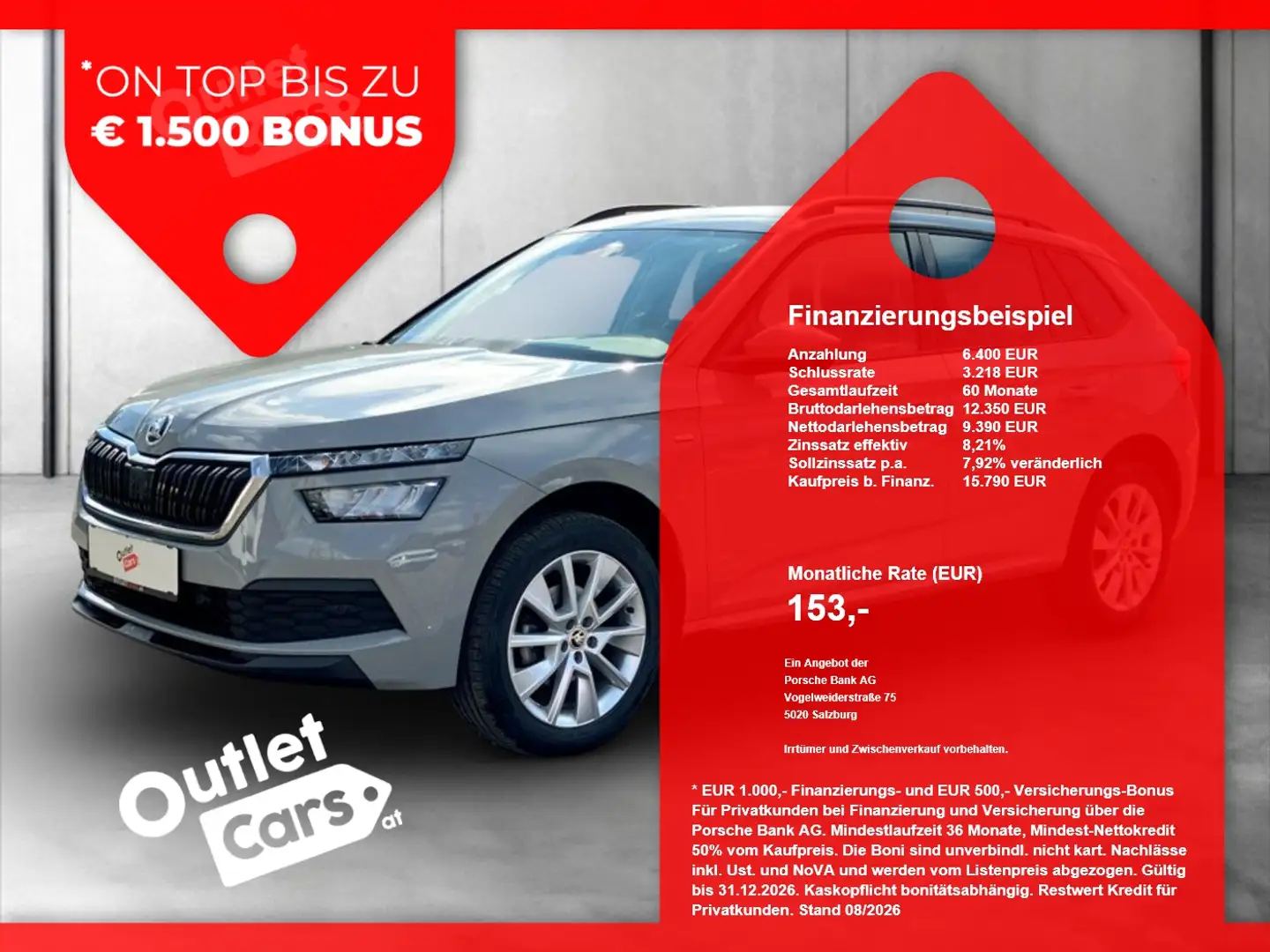 Skoda Kamiq 1.0 TSI LED+SHZ+CARPLAY+PDC+KLIMAAUTOMATIK Grau - 1
