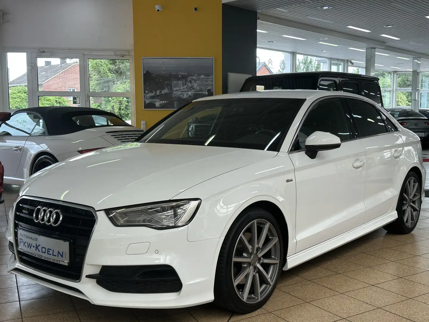 Audi A3 2.0 TDi DSG Qu. S-LiNE *LEDER*NAVi*LED*B&O* Blanc - 1