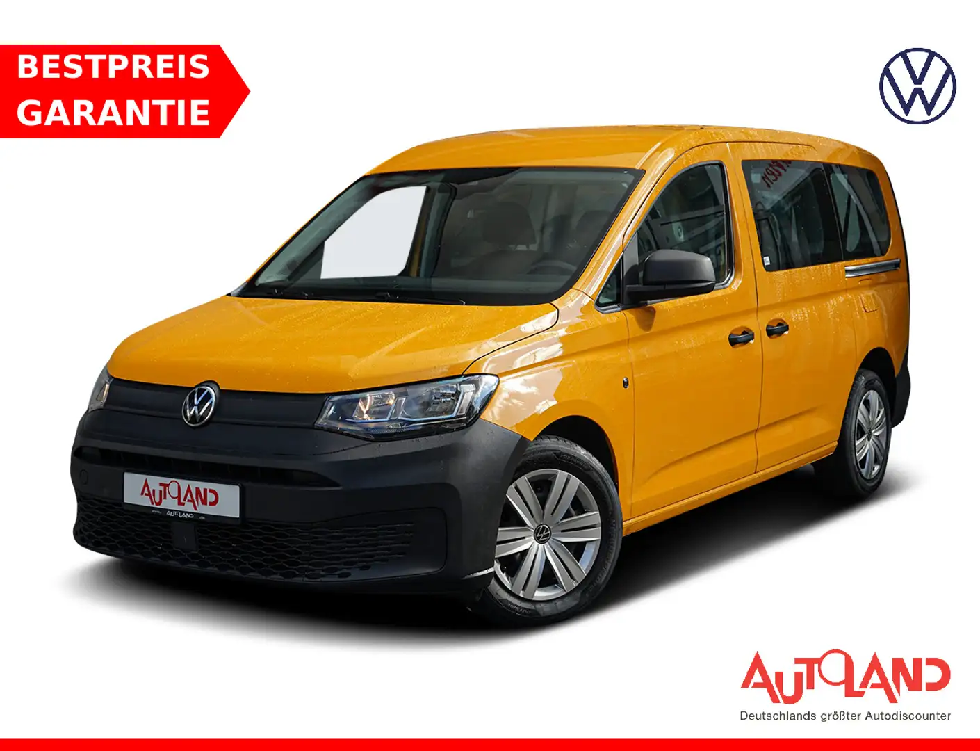 Volkswagen Caddy Maxi 2.0 TDI Leder Sitzheizung Tempomat Amarillo - 1