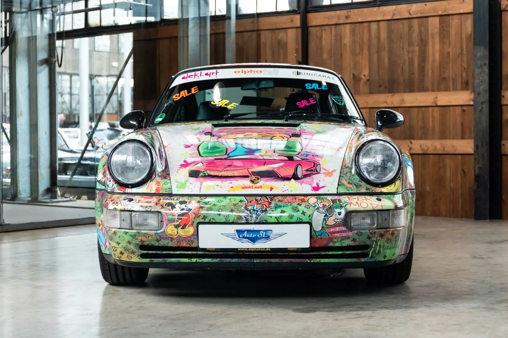 Porsche 964 Turbo Pop-Art  Künstlers Deklart foliert. Schwarz - 2