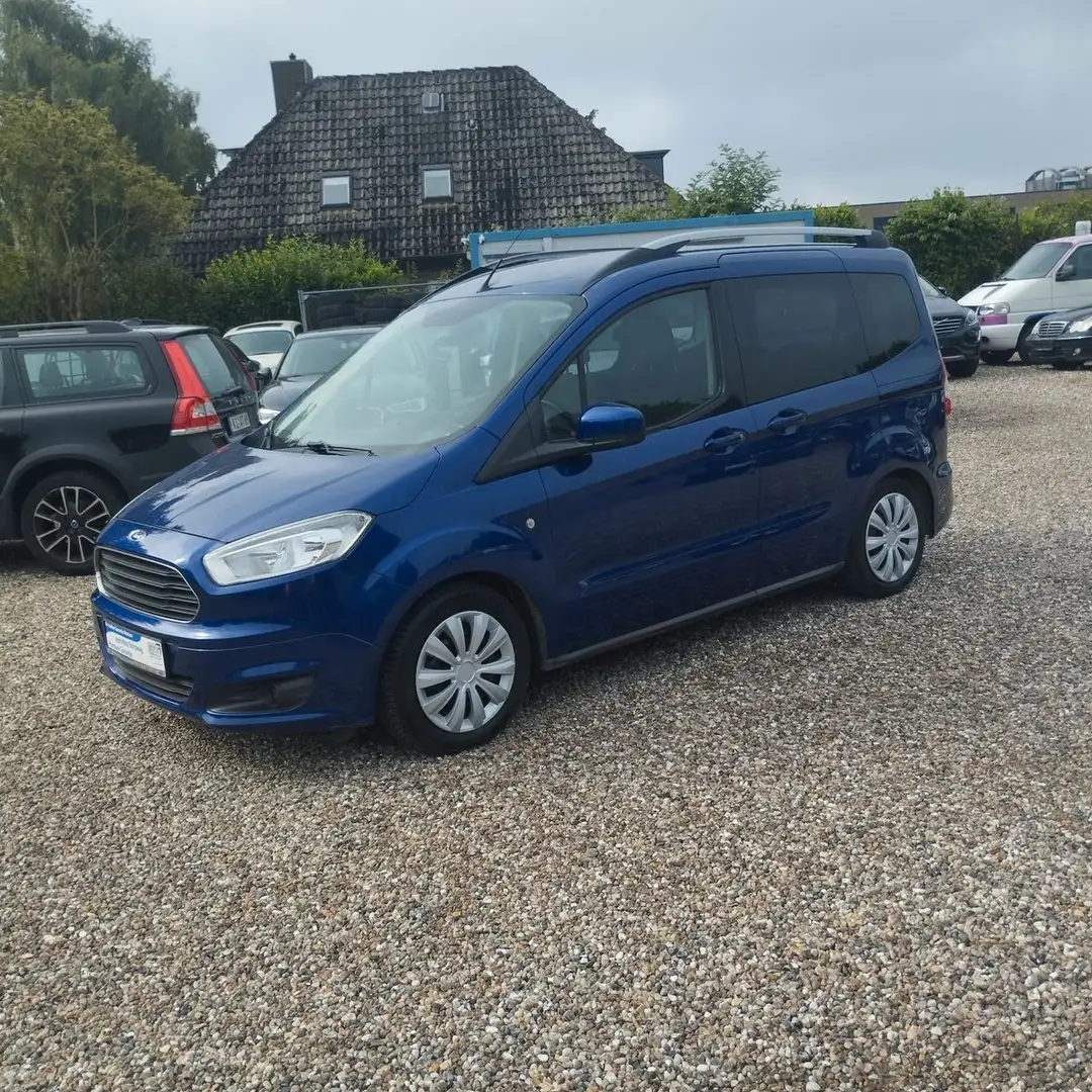 Ford Tourneo Courier 1.0.Titanium.Klima.Navi.SHZ.AHK Bleu - 2