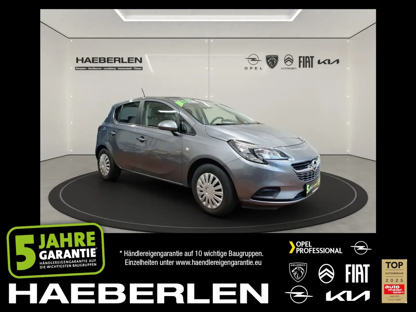Opel Corsa E 1.4 ecoFlex Klima ZV DAB Grau - 1
