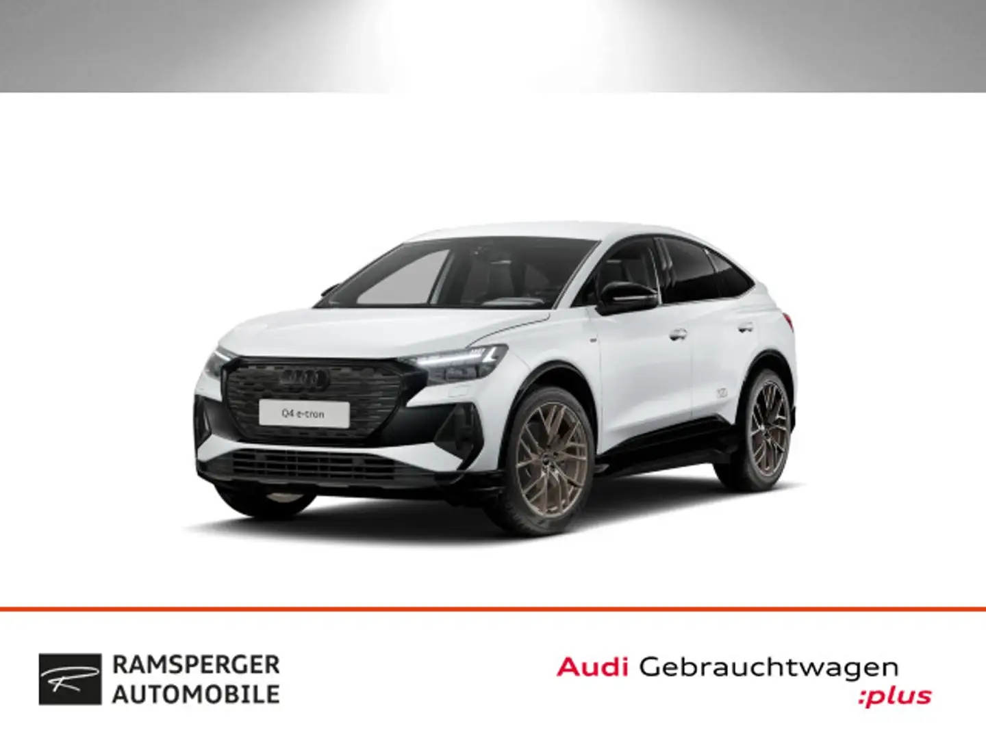 Audi Q4 e-tron 45 qu. S line Matrix ACC AHK Weiß - 1