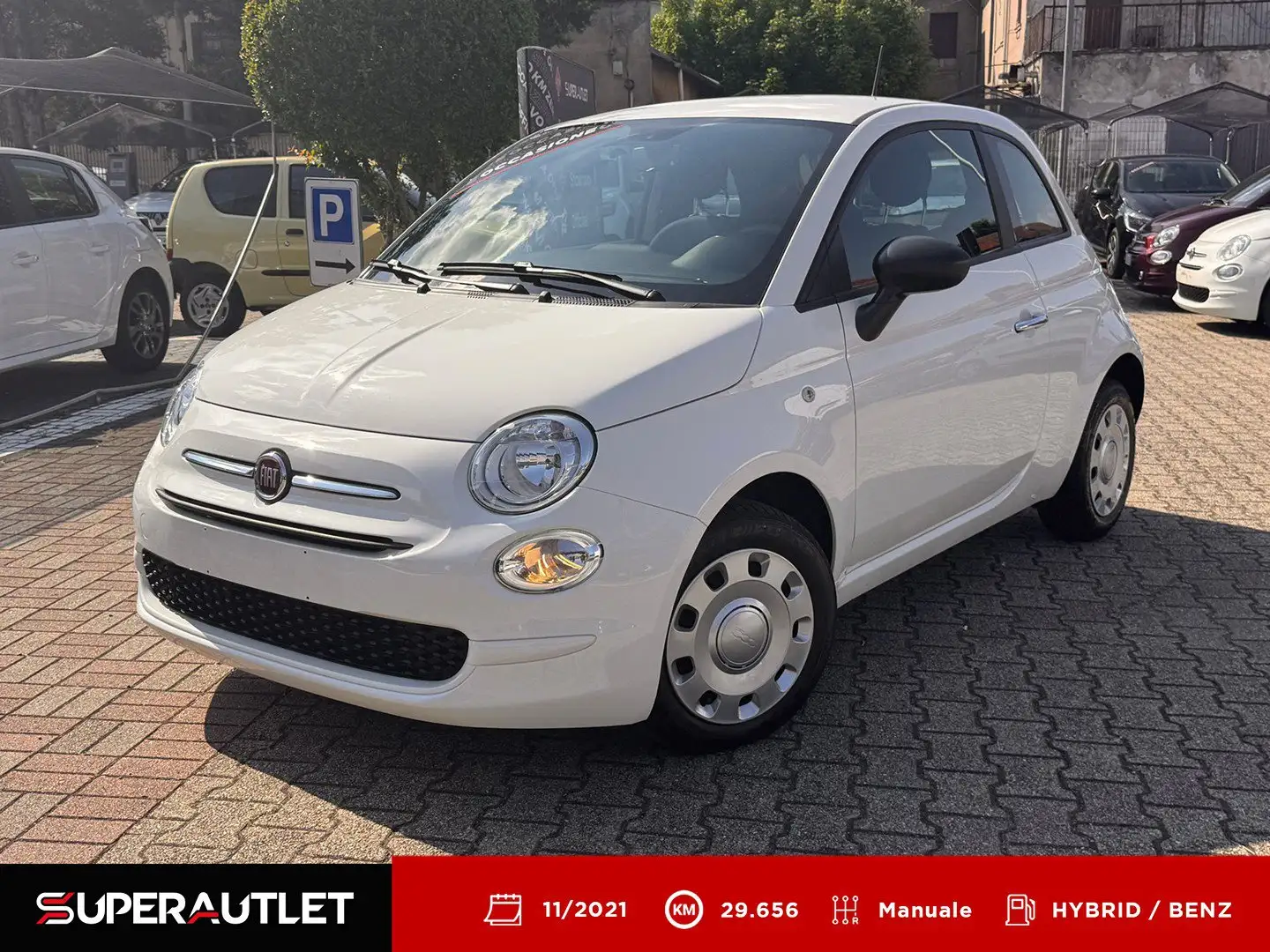 Fiat 500 1.0 FireFly Hybrid 70cv Cult Bianco - 1