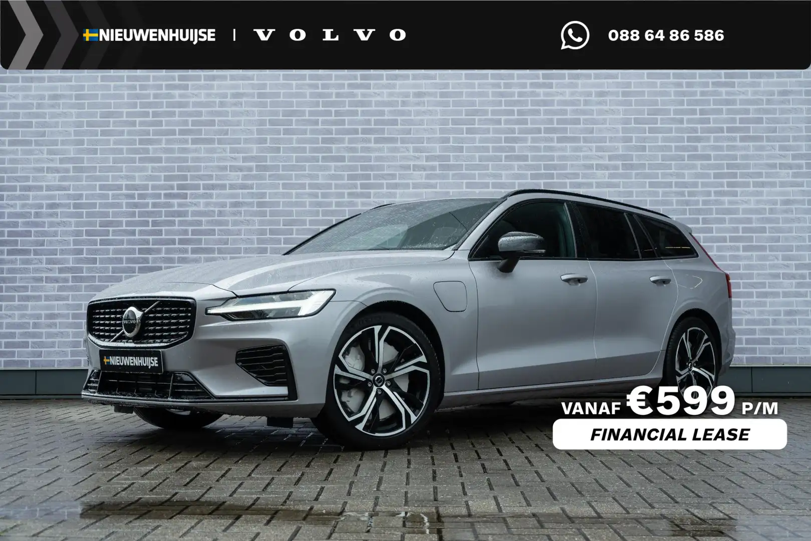 Volvo V60 T6 AWD 350 PK Plug-in hybrid Plus Dark | Extra get Zilver - 1