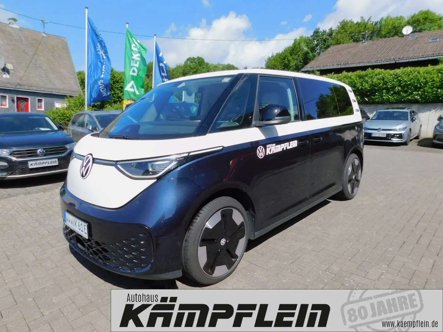 Volkswagen ID. Buzz Pro AHK Cam Navi Alu 21Zoll open&close Bleu - 1