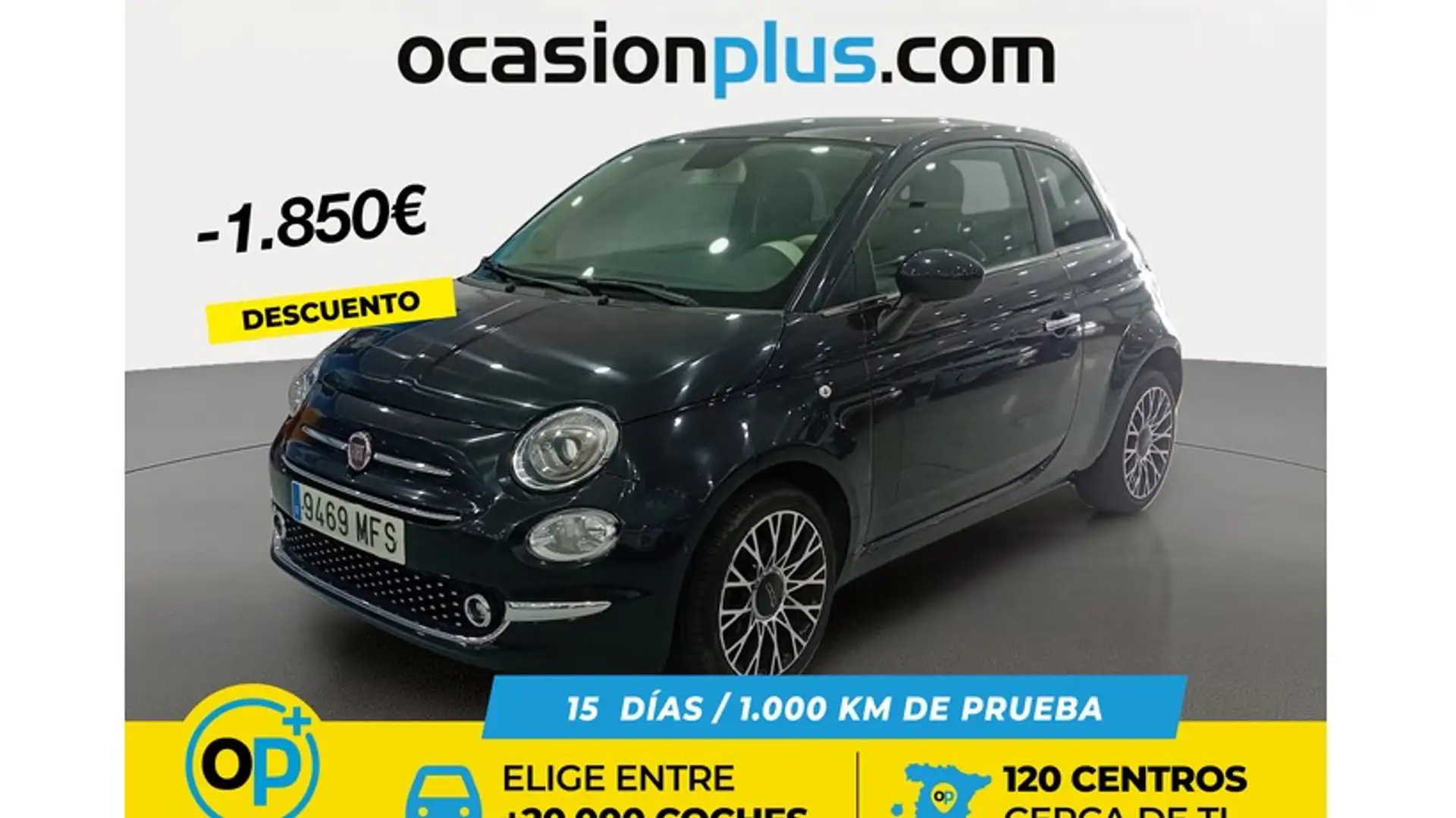 Fiat 500 1.0 Hybrid Dolcevita 52kW Schwarz - 1