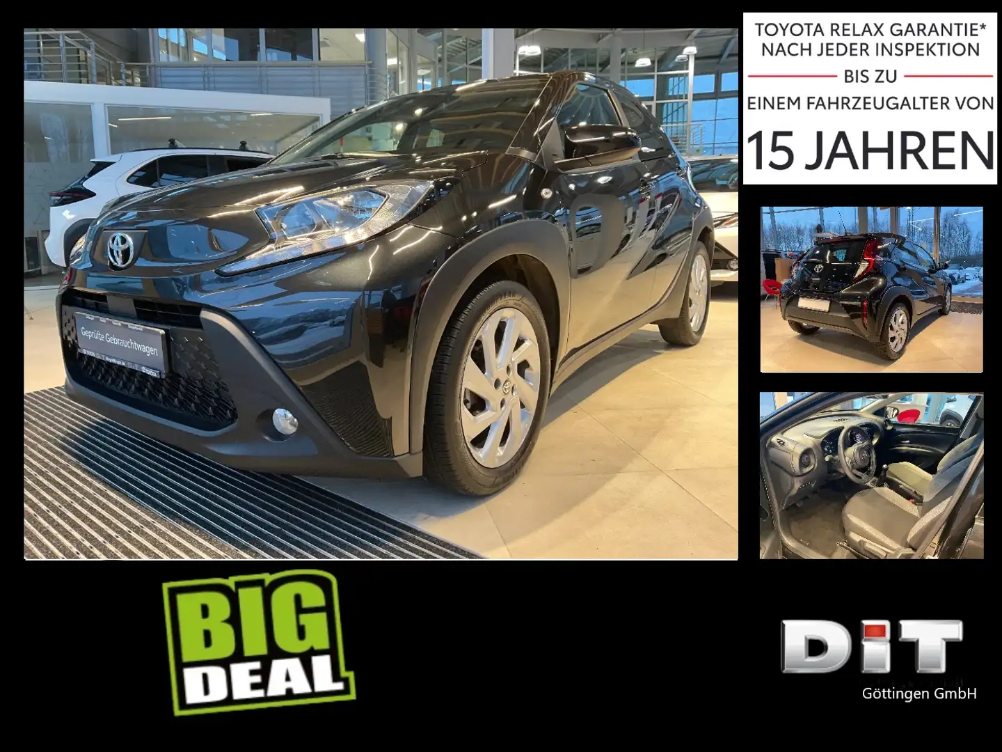 Toyota Aygo 1.0 Business Edition ACC+Navi+SHZ+2xKlima Schwarz - 1