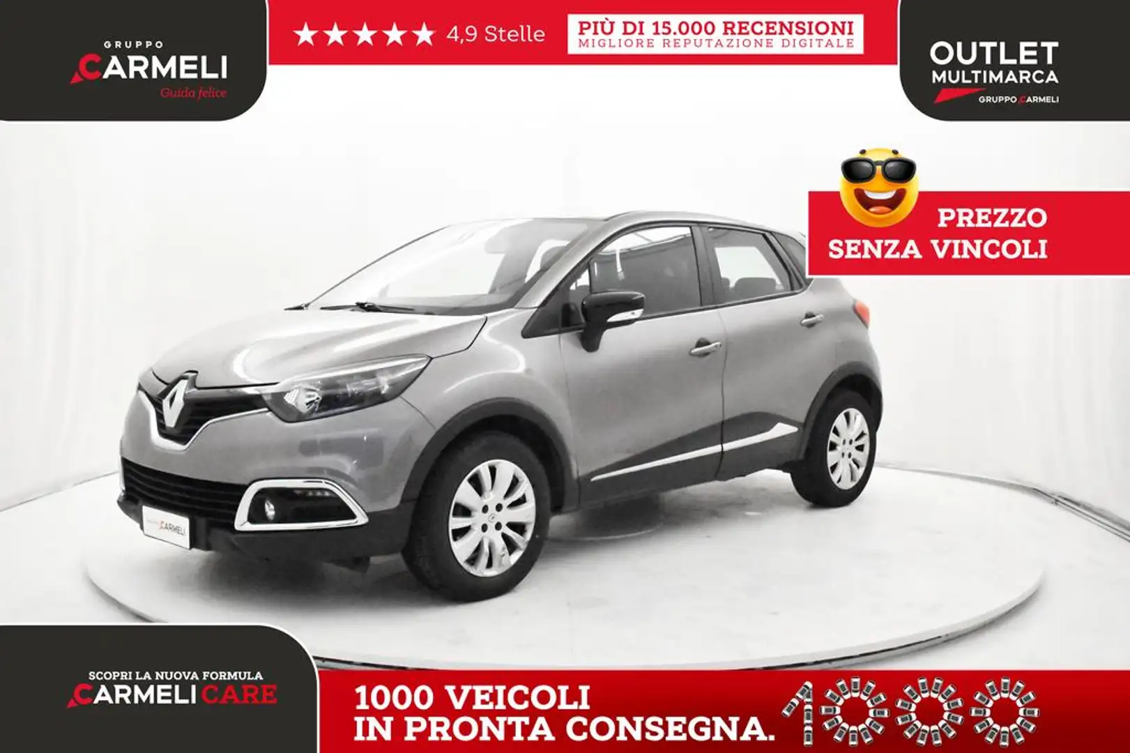 Renault Captur 1.5 dci energy R-Link s&s 90cv Grijs - 1
