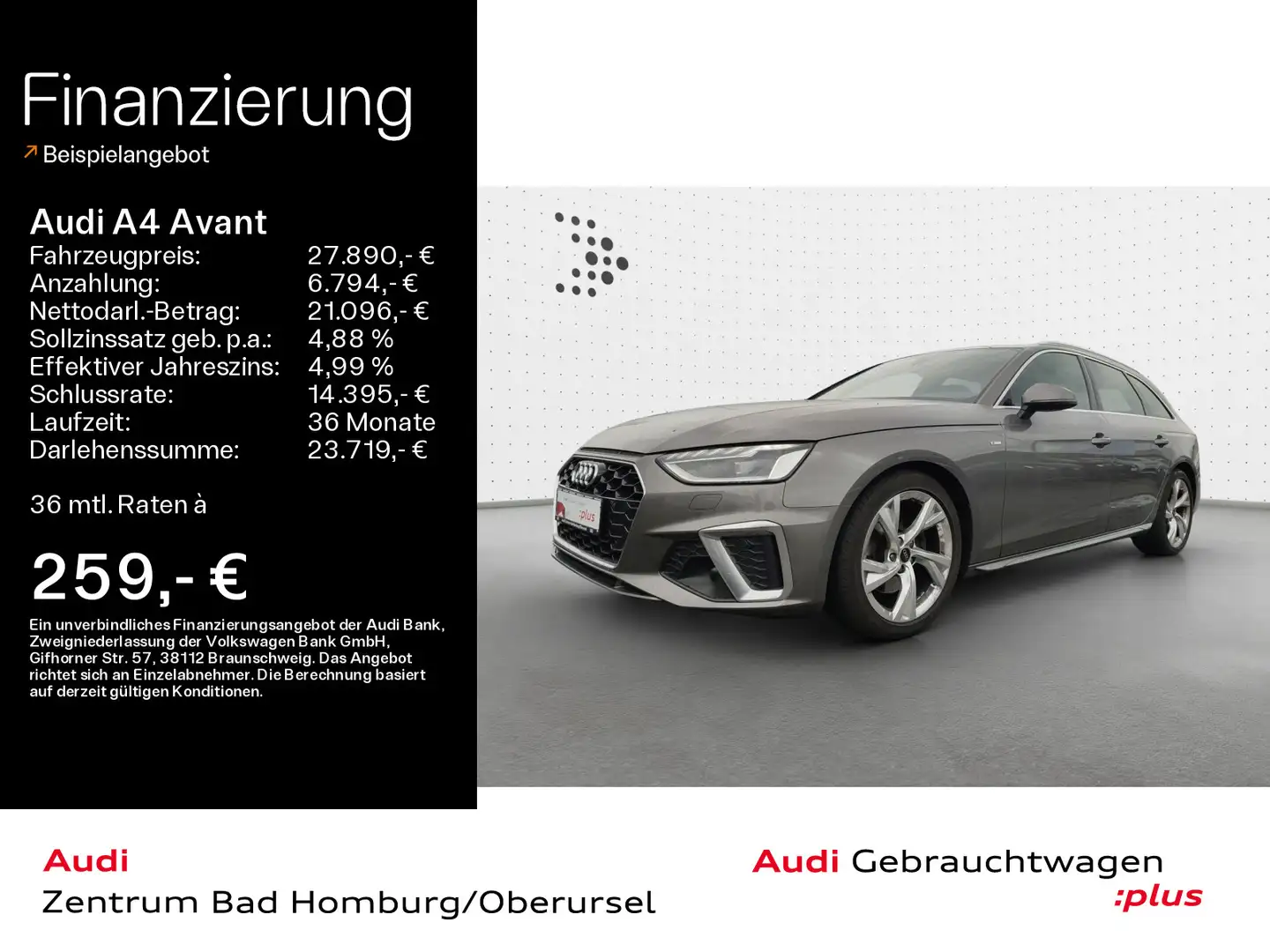 Audi A4 35 TFSI S line*Navi*LED*Alu*PDC*Audi Co Gris - 1