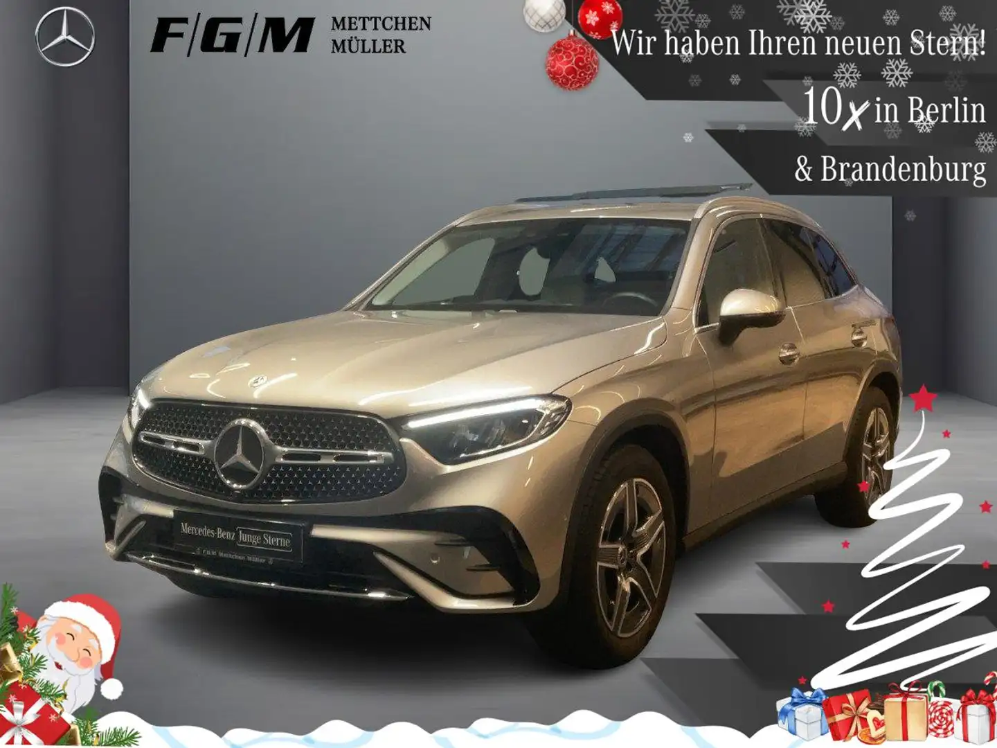 Mercedes-Benz GLC 200 4M AMG-Line 360|AHK|CarPlay|Distronic|TWA Silber - 1