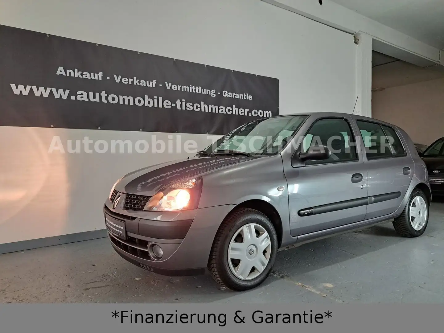 Renault Clio | 1.Hand| Klima| nur 70.492km| TÜV/AU neu Grau - 1