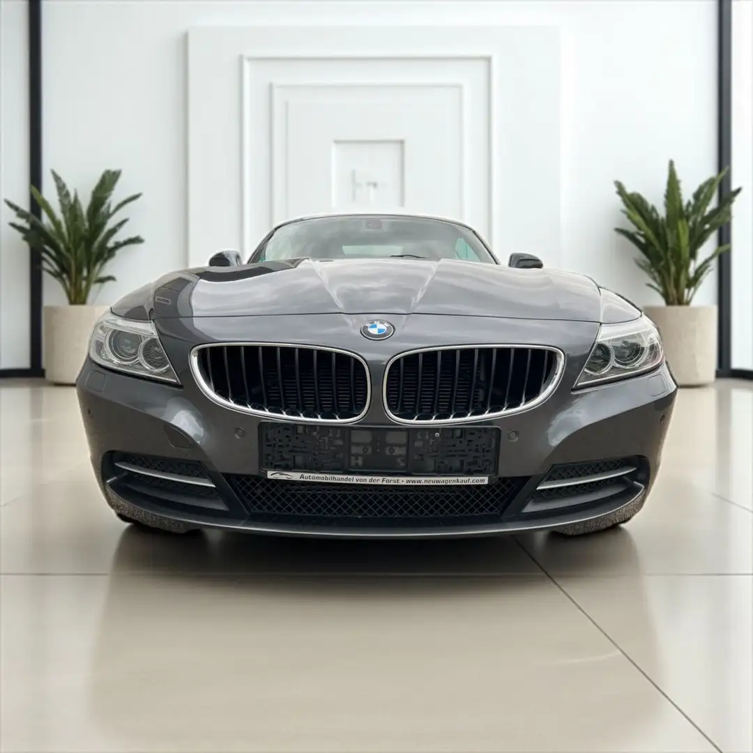 BMW Z4 Roadster sDrive 20i TÜV NEU 1.Hand Euro 6 Top Gris - 2