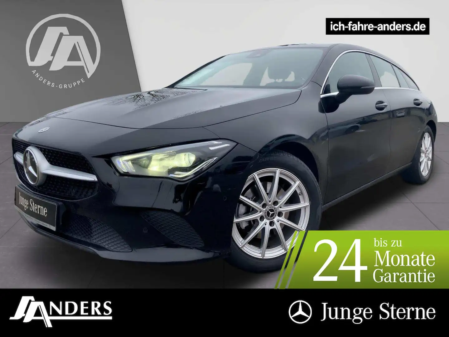 Mercedes-Benz CLA 200 d SB MBUX+SHZ+LED+Kam+AHK+Apple+Tempomat Чорний - 1