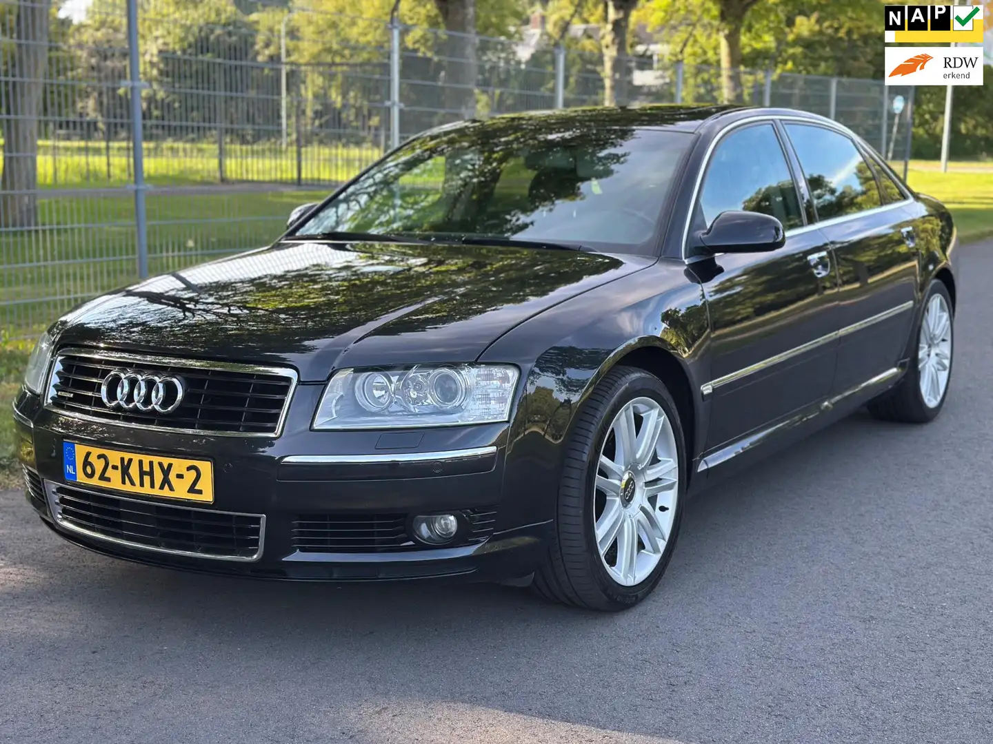 Audi A8 4.2 quattro|Lang|LPG/G3|ACC|BJ:2003|Opendak|Zeer N Noir - 1