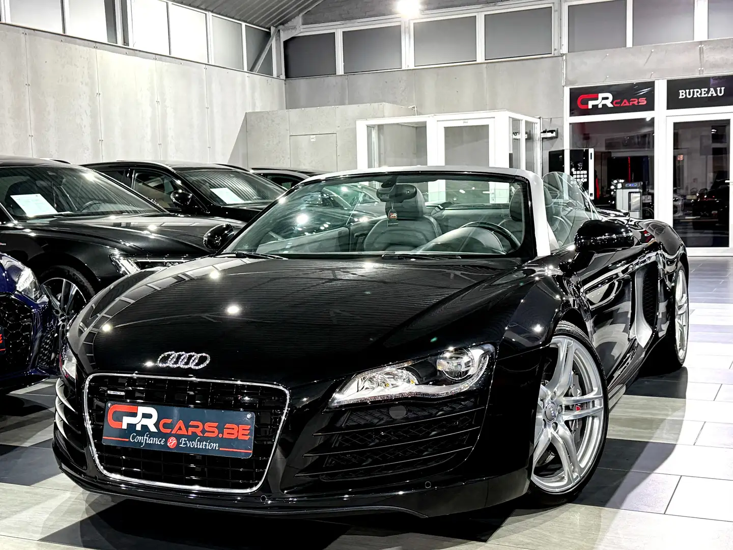 Audi R8 Spyder 4.2i V8 Quattro FSI S tronic Full Hist. Noir - 1