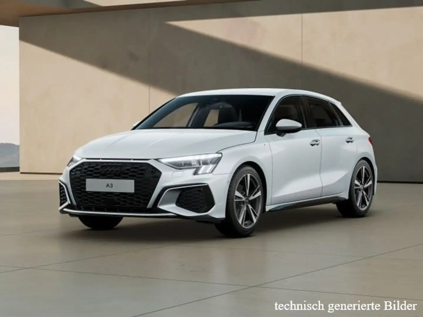Audi A3 S line 35 TDI S tronic Matrix RFK A Weiß - 2
