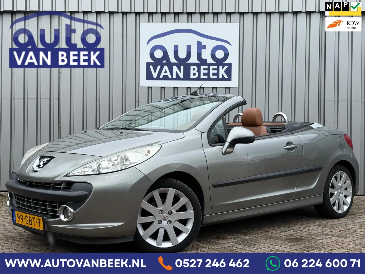 Peugeot 207 CC 1.6-16V T Sport|Leder|Airco|Stoelverw.|Sensoren Grau - 1