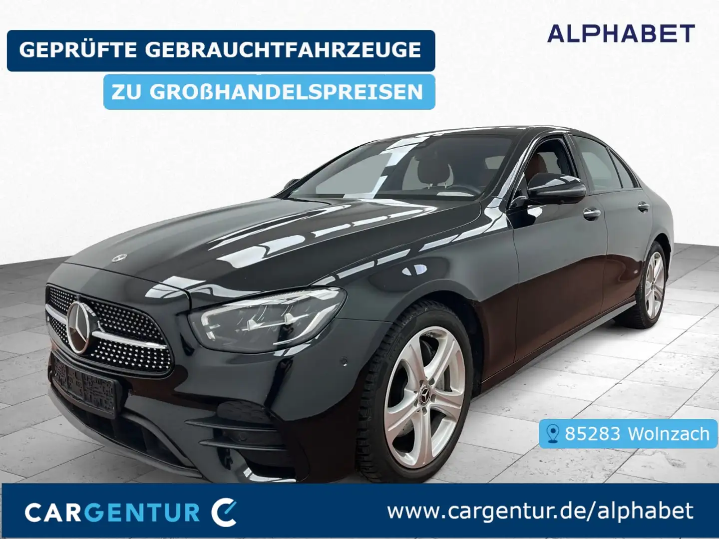 Mercedes-Benz E 220 d AMG Line Burmester Wide 360° AHK Pano Schwarz - 1