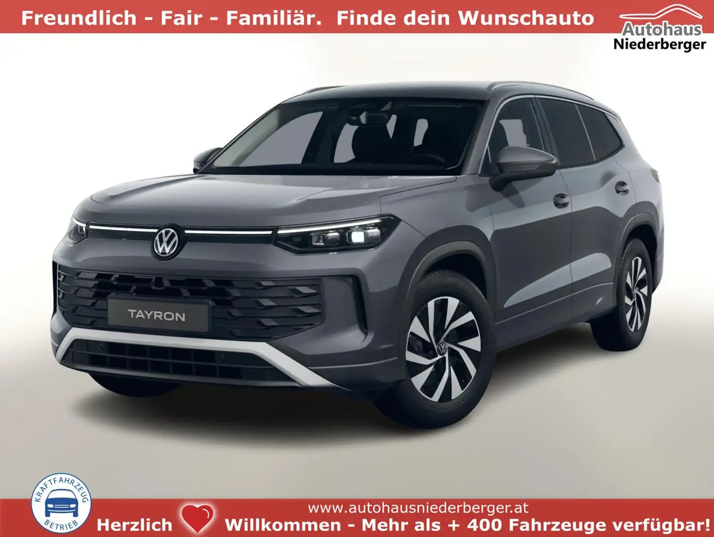 Volkswagen Tayron LIFE 2.0 TDI 150 DSG LED+ Keyl 7-S eHK ParkAs 1... Grau - 1
