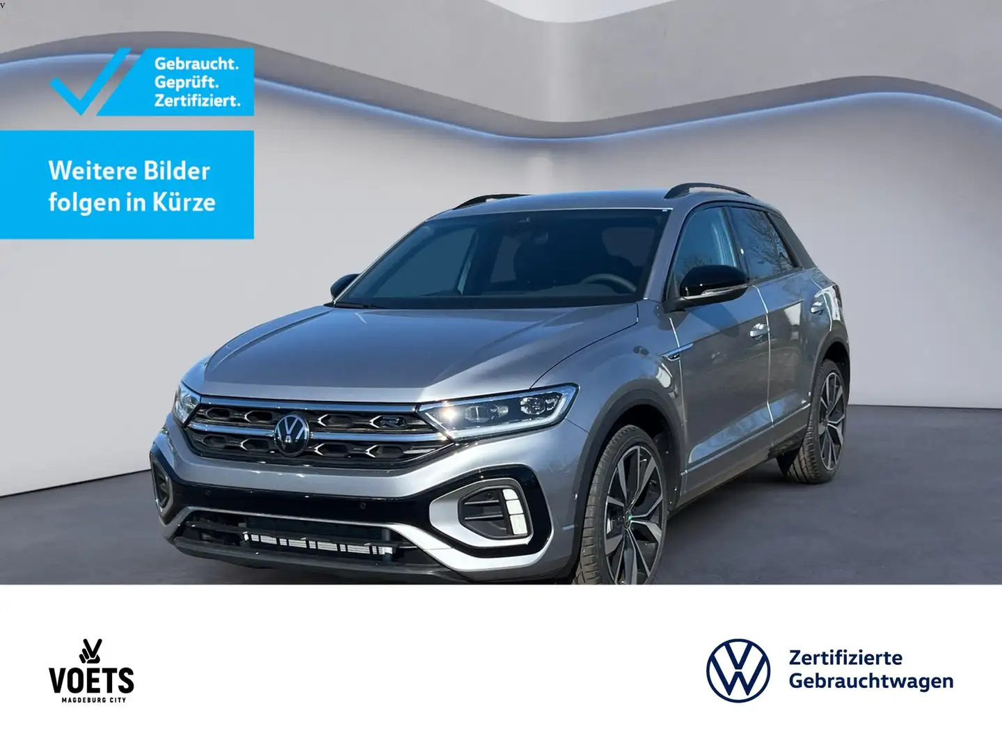 Volkswagen T-Roc 1,5 TSI R-Line DSG+AHK+KAM+NAVI Argento - 1