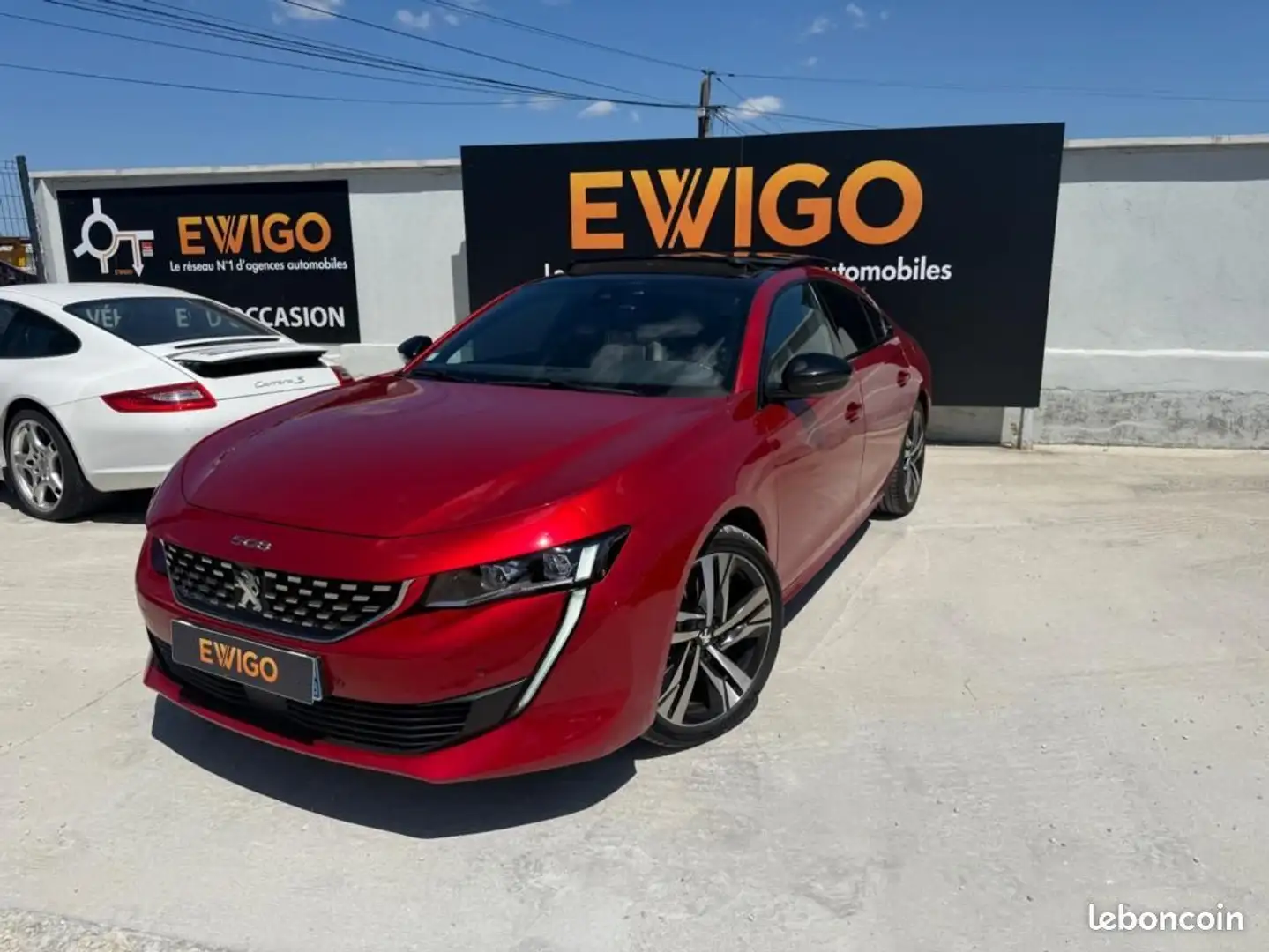 Peugeot 508 1.6 225 ch HYBRID RECH. GT PACK TOIT OUV. FOCAL JA Rouge - 1