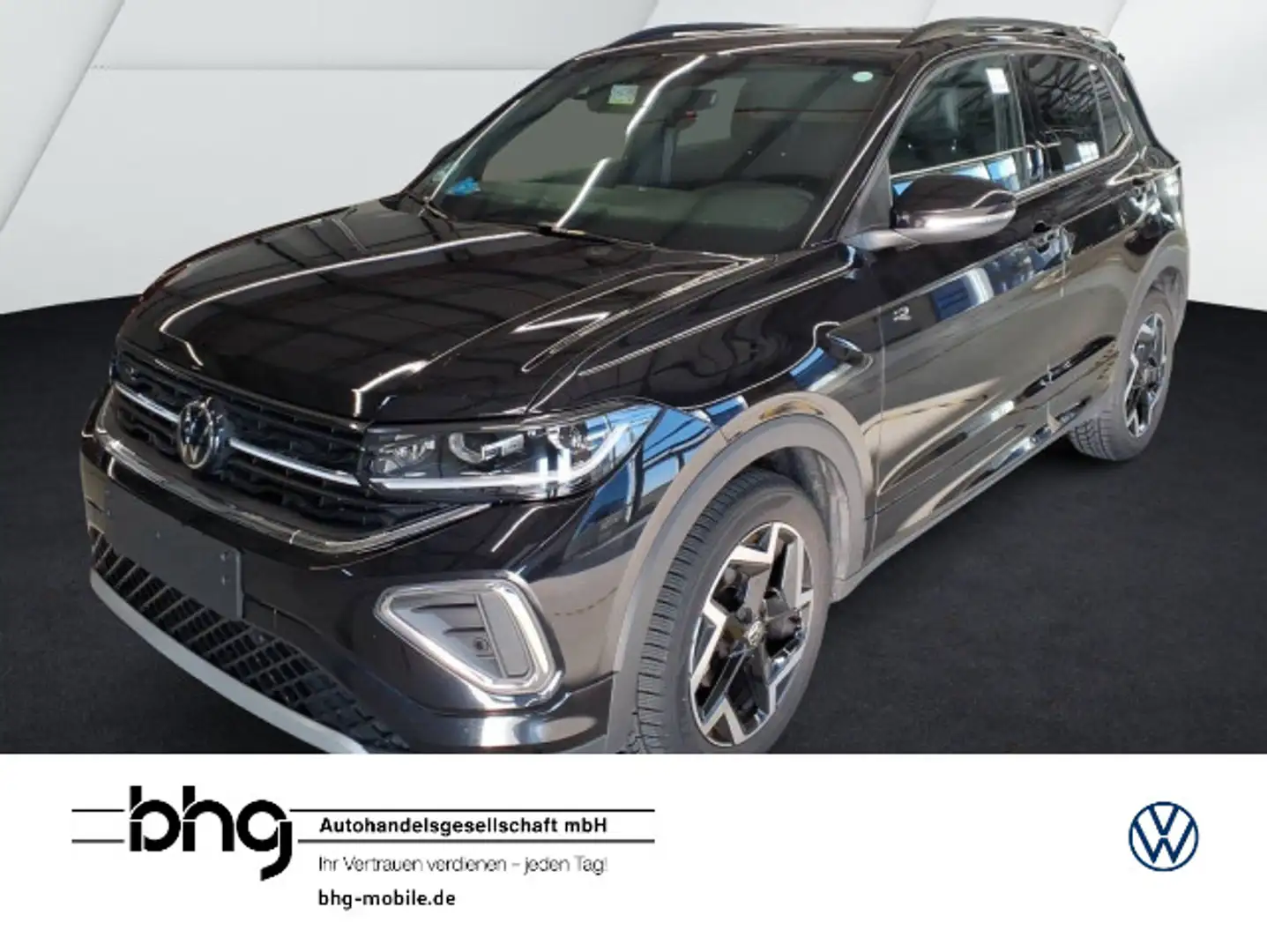 Volkswagen T-Cross 1.5 TSI DSG R-Line AHK Kamera Navi ACC Schwarz - 1