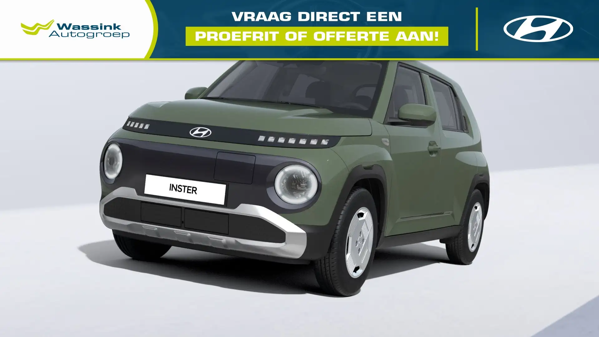Hyundai Inster 42 kWh 97pk E-Motion Groen - 1
