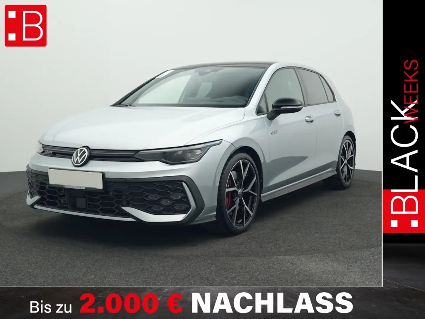 Volkswagen Golf GTI 8 2.0 TSI DSG BLACK STYLE IQ.LIGHT PANO NAVI 19 ES Silber - 1