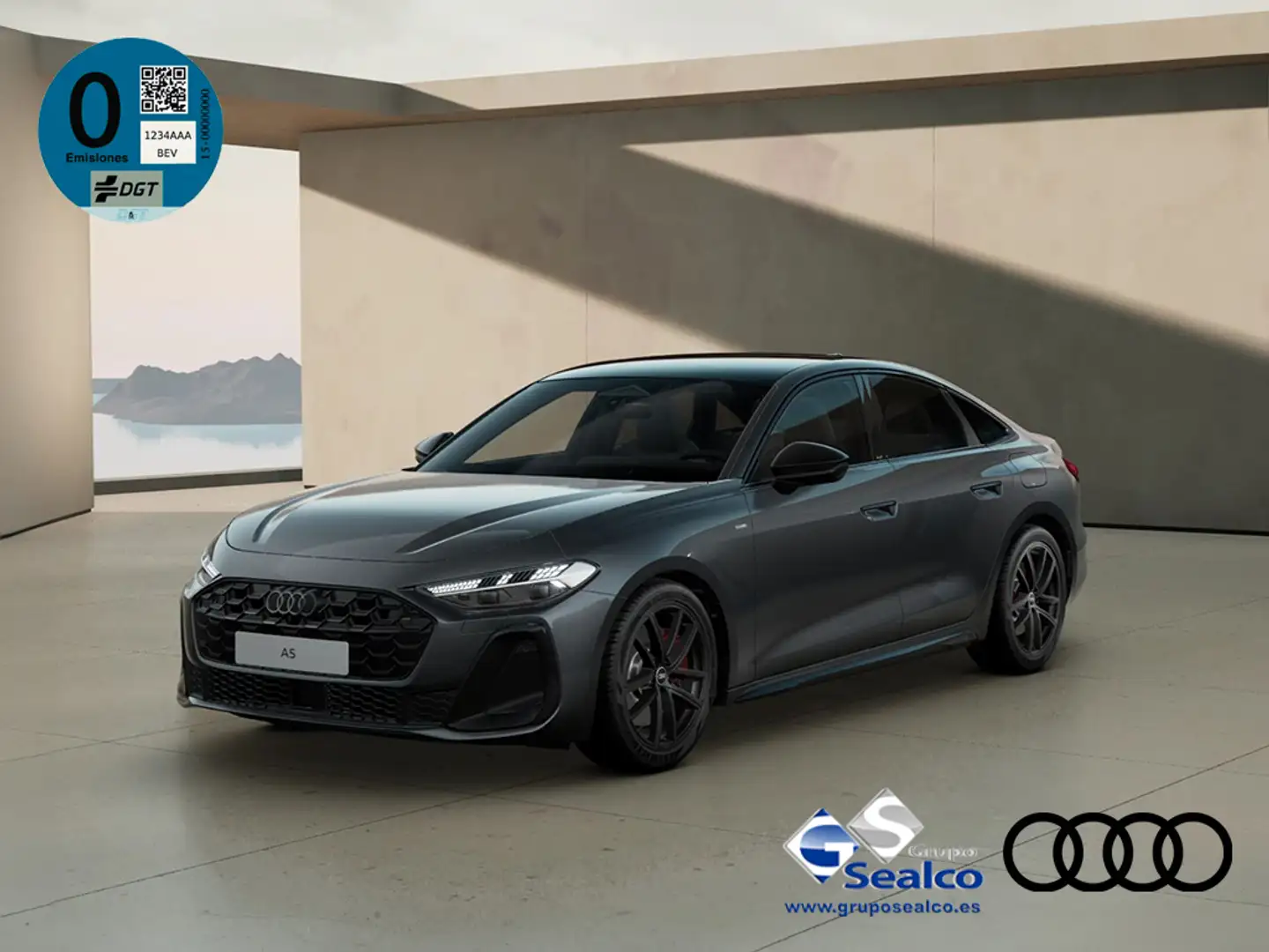 Audi A5 e-hybrid Black line quattro S tronic Grigio - 1
